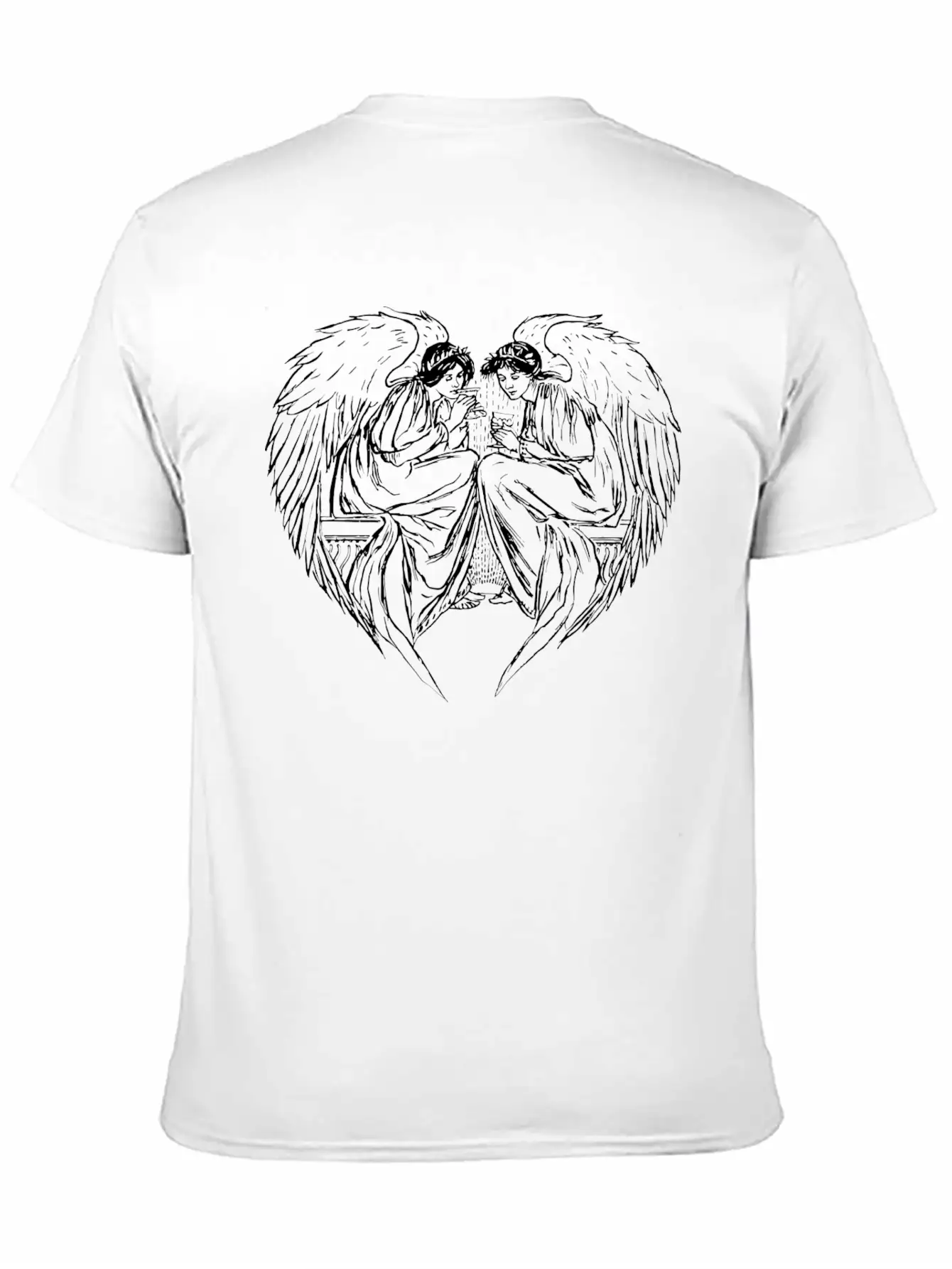 Angels In Love Casual Graphic T-Shirt – Simple And Comfortable Daily Wear