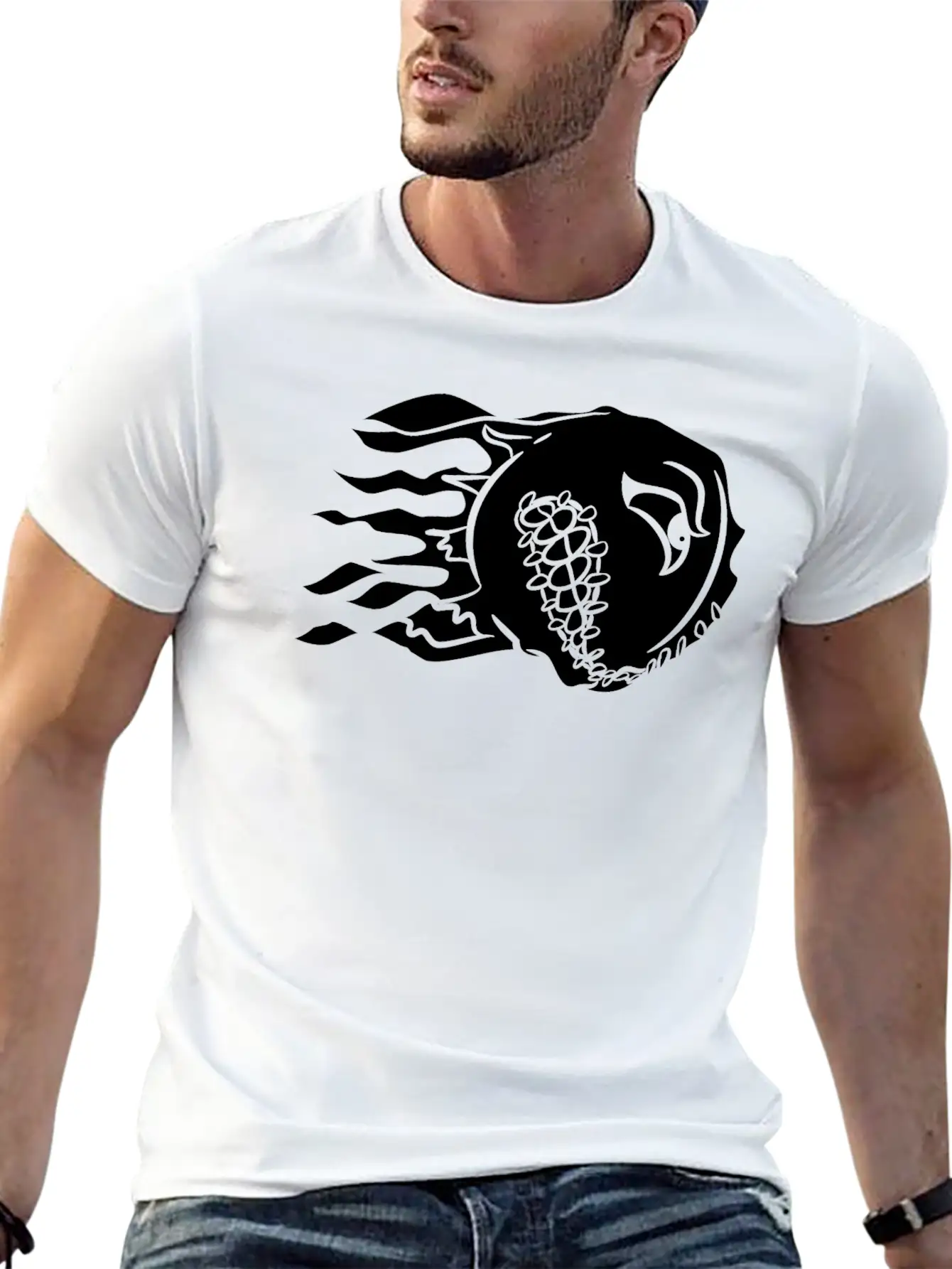 Angry Baseball - Fast Fitch - Fast Ball - White Essential Cotton Tee For Daily Outfits – Unisex Style