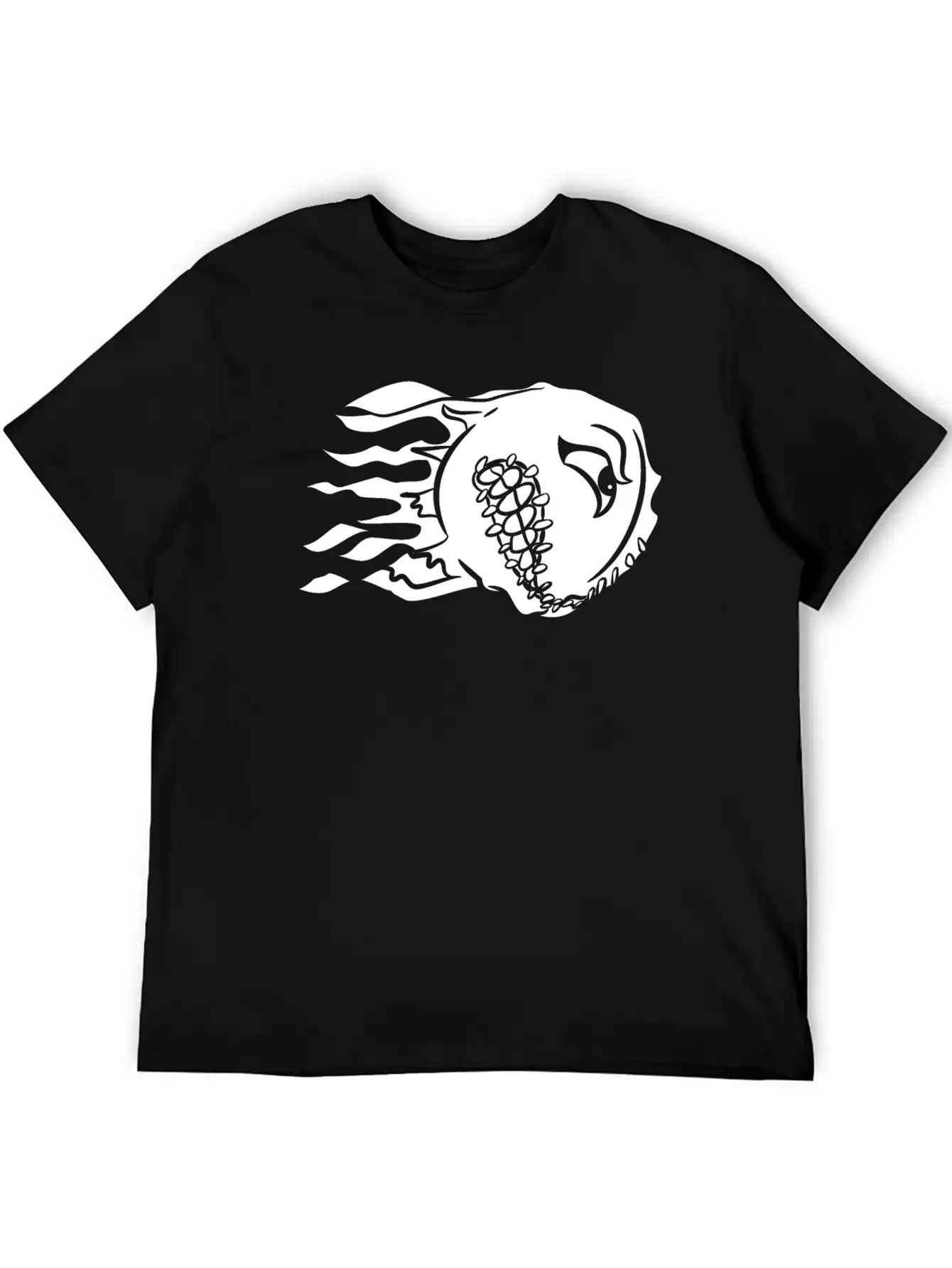 Angry Baseball - Fast Fitch - Fast Ball - White Essential Cotton Tee For Daily Outfits – Unisex Style