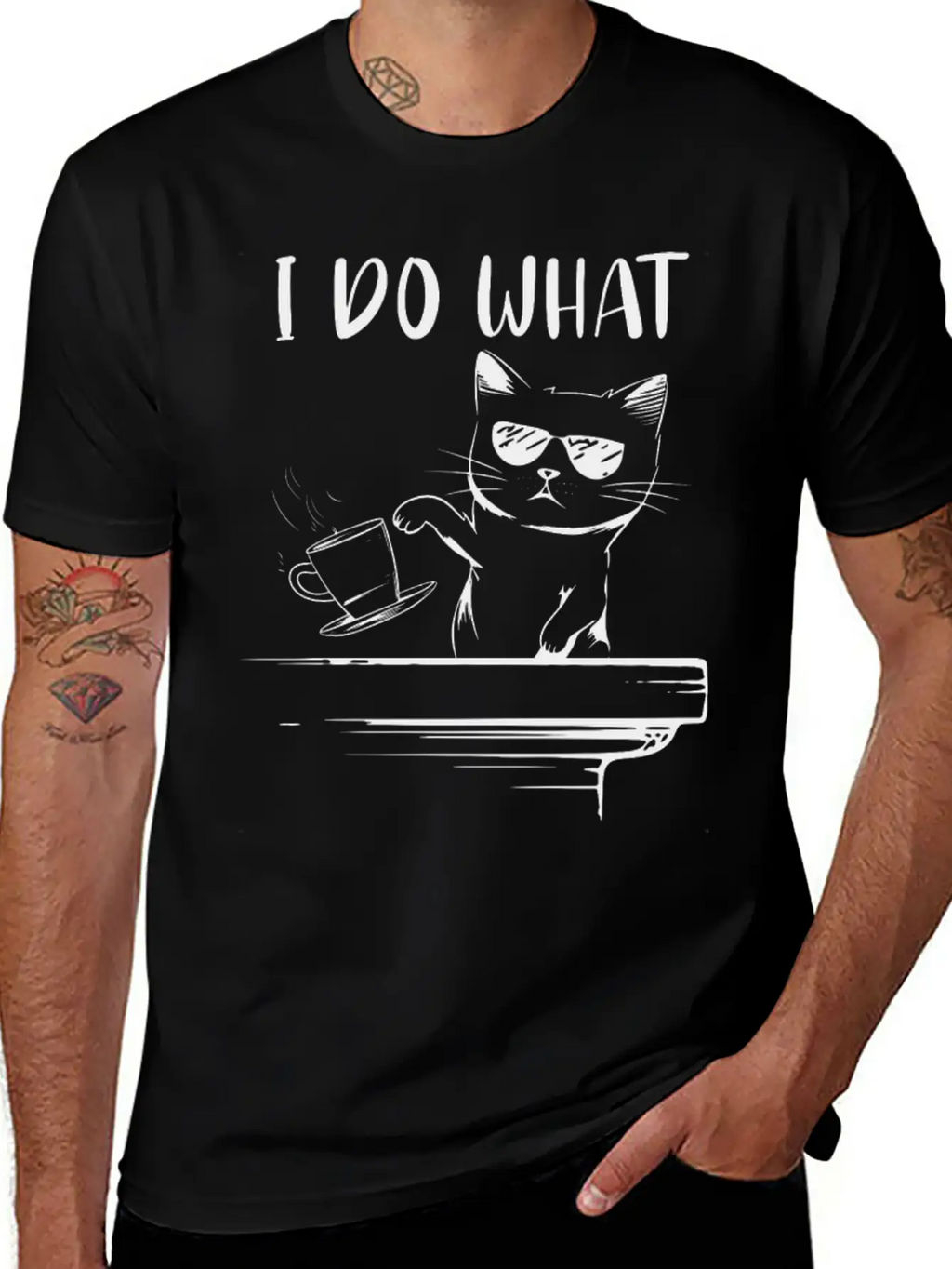Angry Cat Essential Cotton Tee For Daily Outfits – Unisex Style