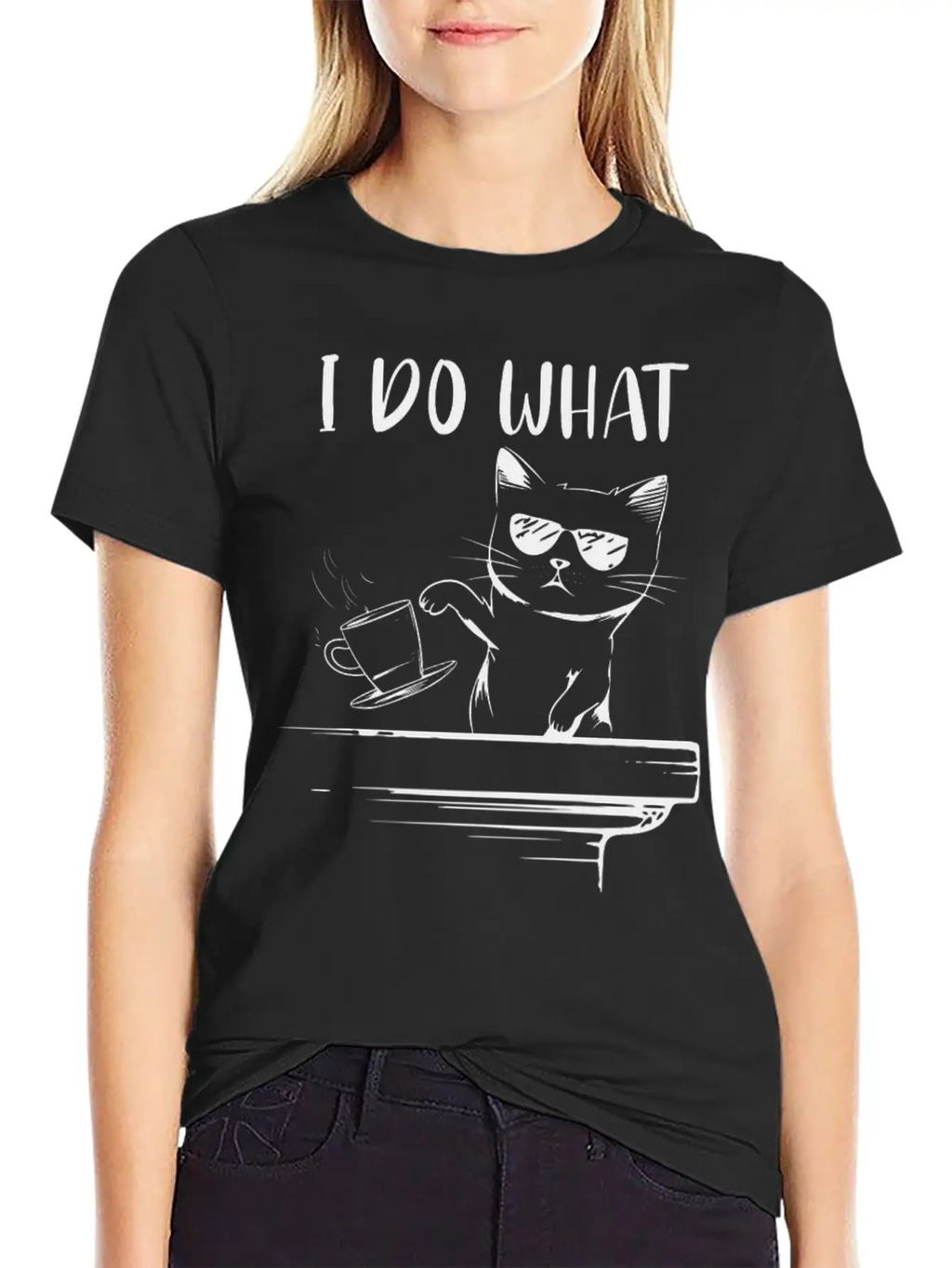 Angry Cat Essential Cotton Tee For Daily Outfits – Unisex Style