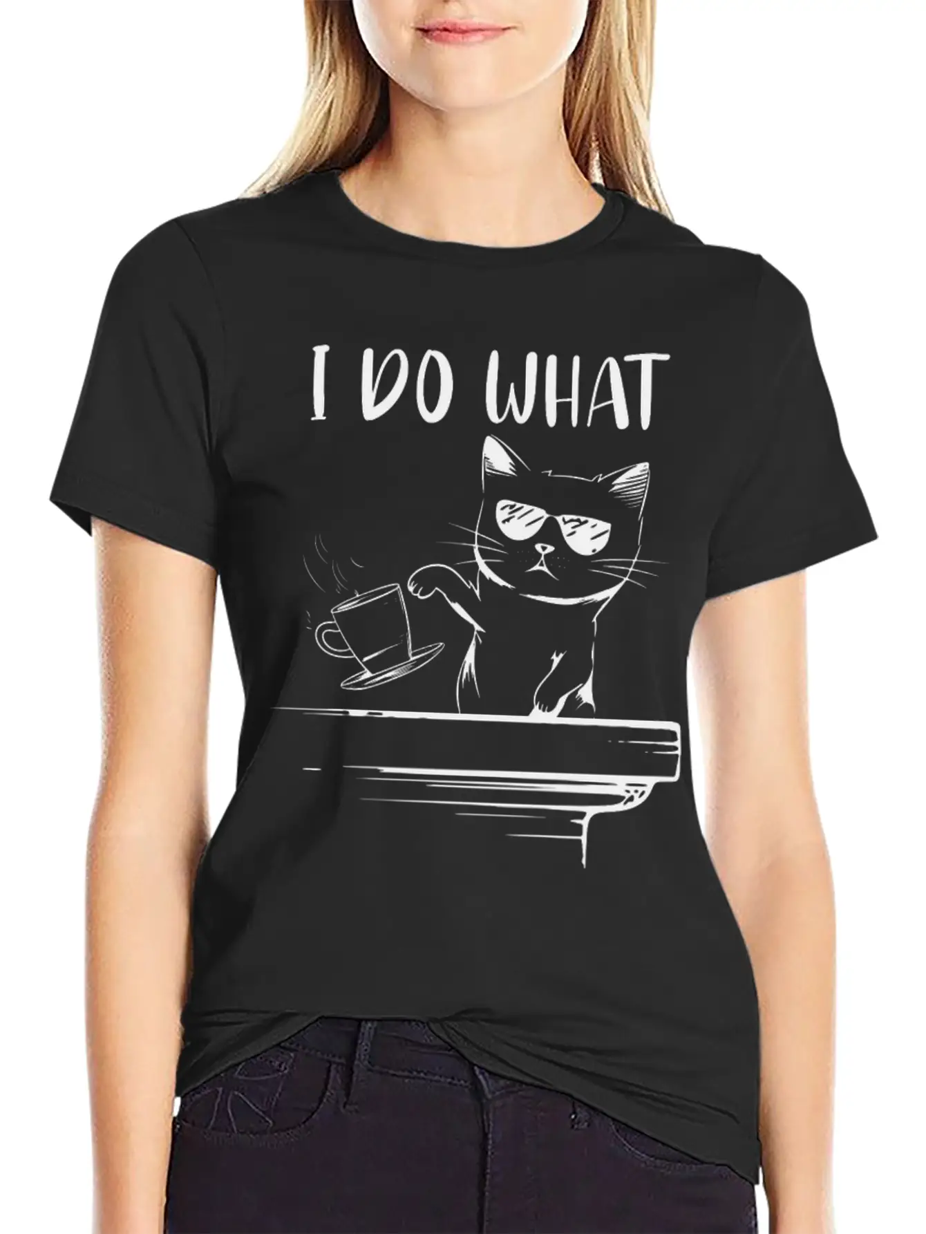Angry Cat Essential Cotton Tee For Daily Outfits – Unisex Style