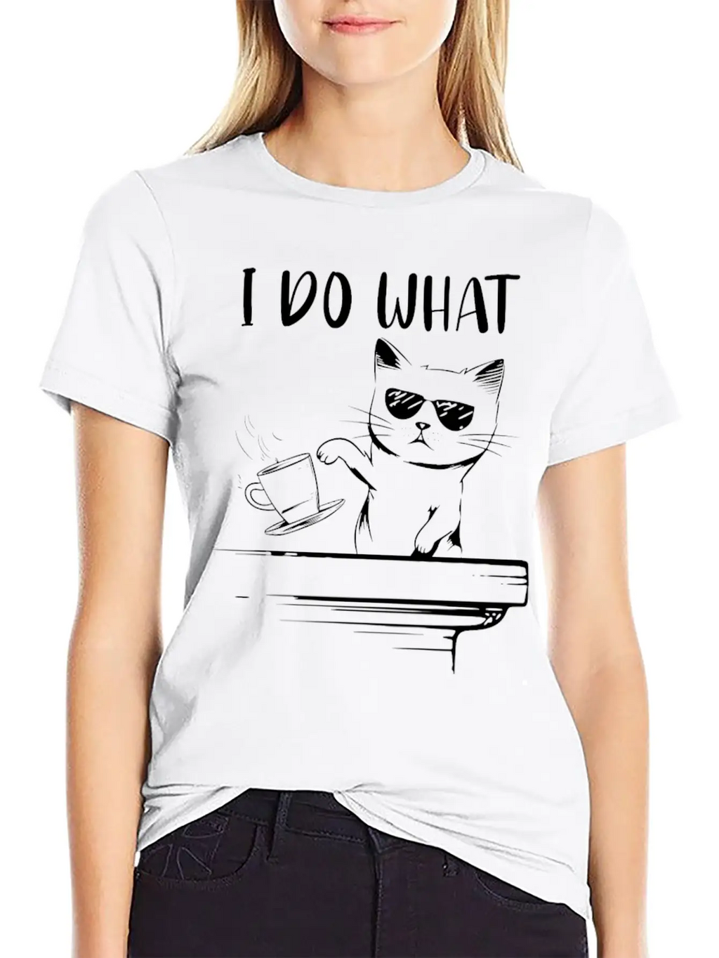 Angry Cat Essential Cotton Tee For Daily Outfits – Unisex Style