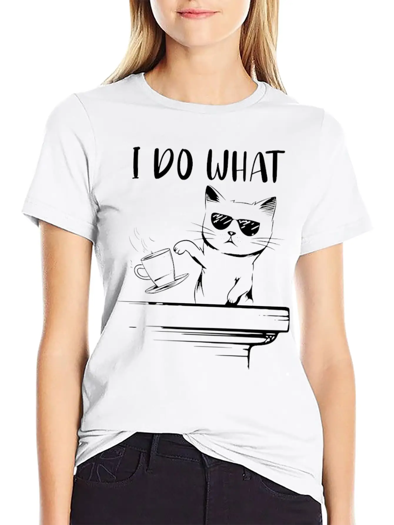 Angry Cat Essential Cotton Tee For Daily Outfits – Unisex Style
