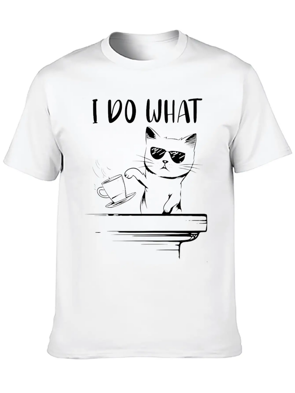 Angry Cat Essential Cotton Tee For Daily Outfits – Unisex Style