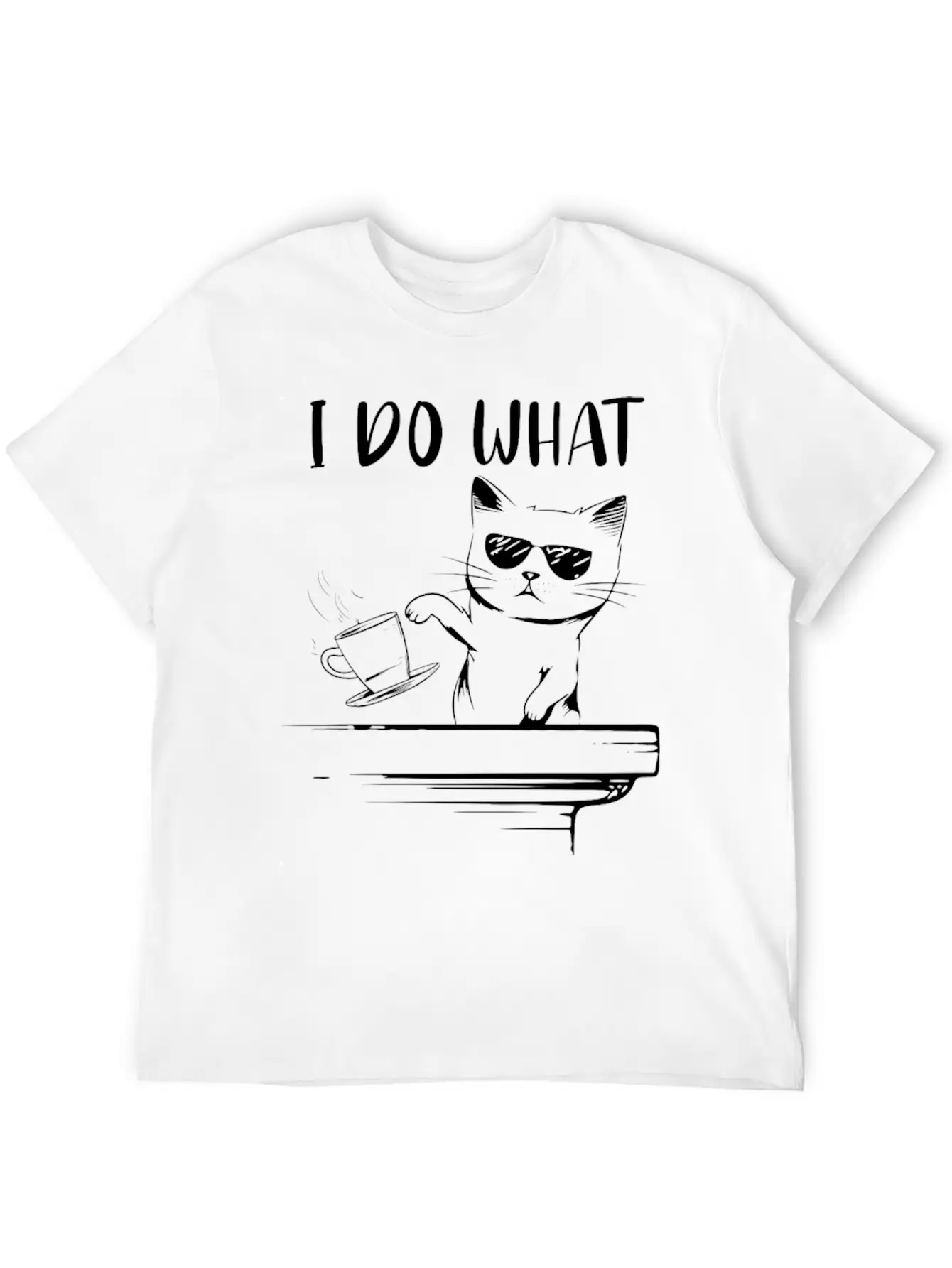 Angry Cat Essential Cotton Tee For Daily Outfits – Unisex Style