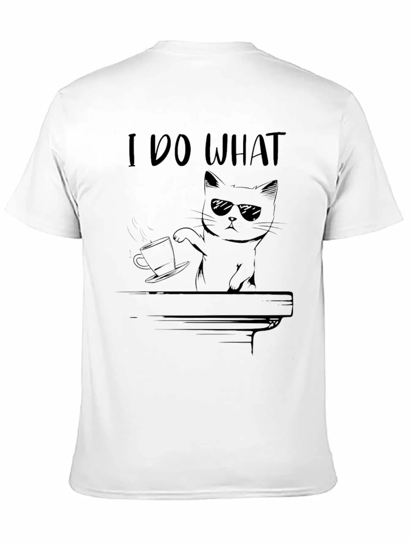 Angry Cat Essential Cotton Tee For Daily Outfits – Unisex Style