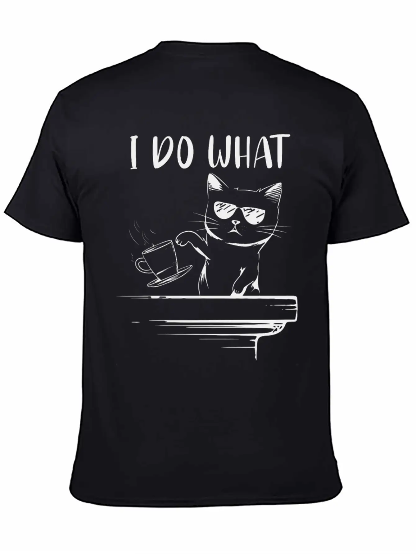 Angry Cat Essential Cotton Tee For Daily Outfits – Unisex Style