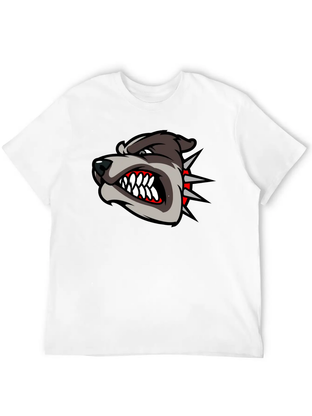 Angry_dog Unisex Casual T-Shirt – Clean Design For Daily Comfort