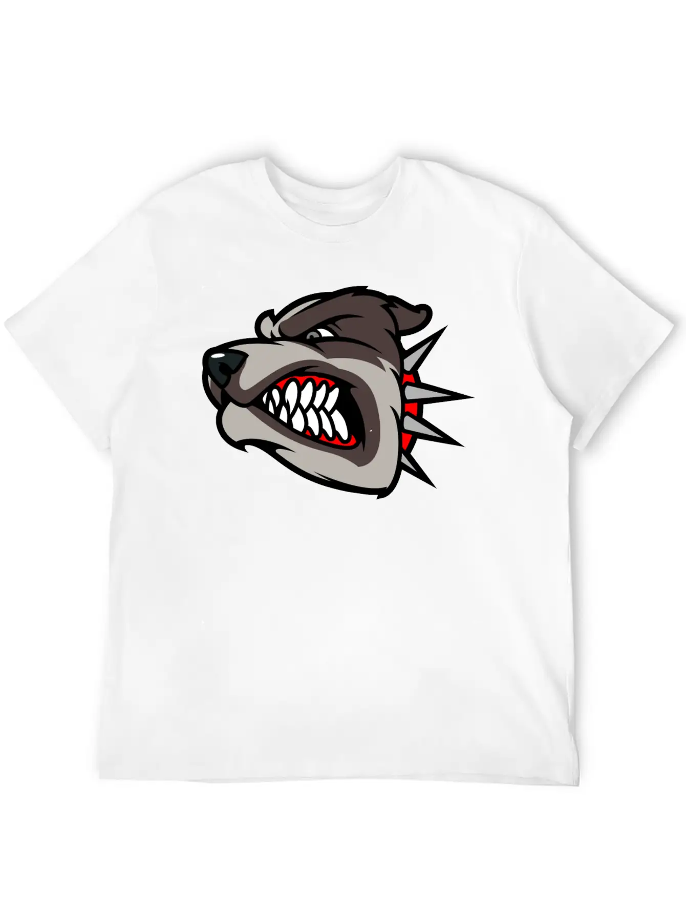 Angry_dog Unisex Casual T-Shirt – Clean Design For Daily Comfort