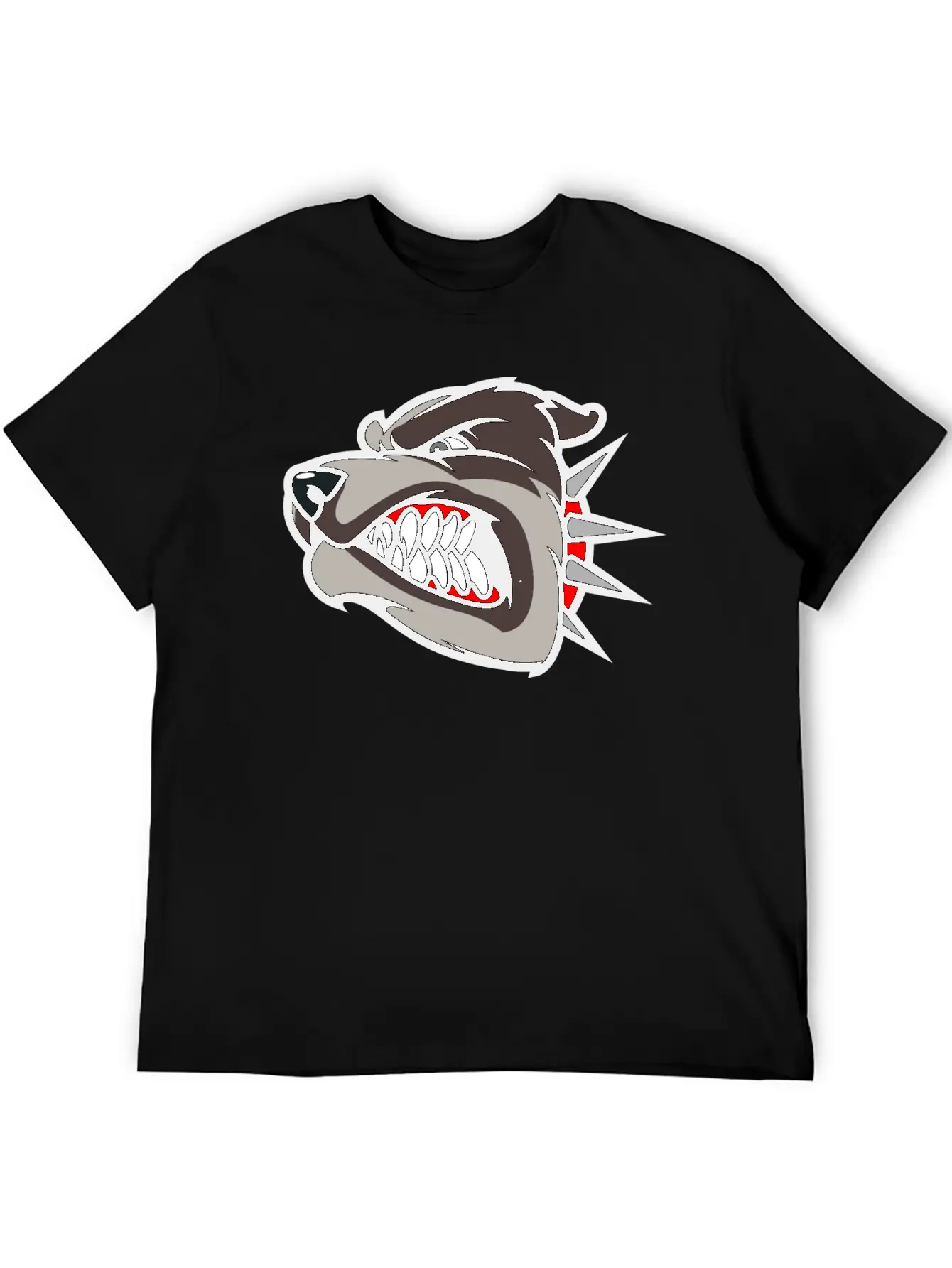 Angry_dog Unisex Casual T-Shirt – Clean Design For Daily Comfort