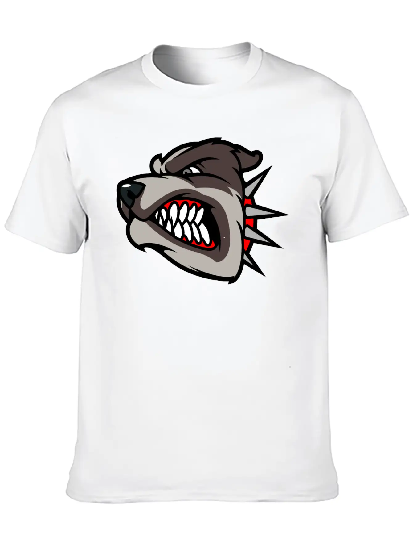 Angry_dog Unisex Casual T-Shirt – Clean Design For Daily Comfort