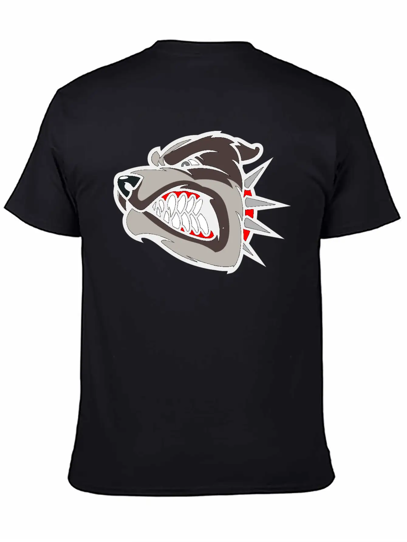 Angry_dog Unisex Casual T-Shirt – Clean Design For Daily Comfort