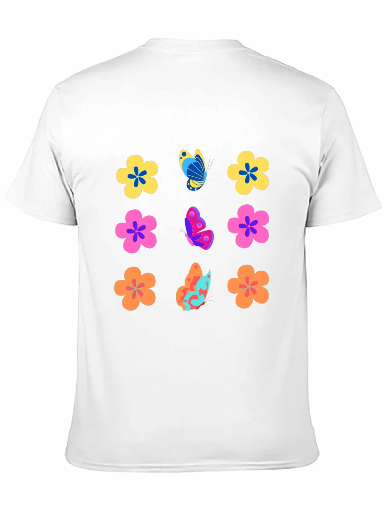 Animal Bib Flower Pack Colorful Unisex Casual T-Shirt – Clean Design For Daily Comfort