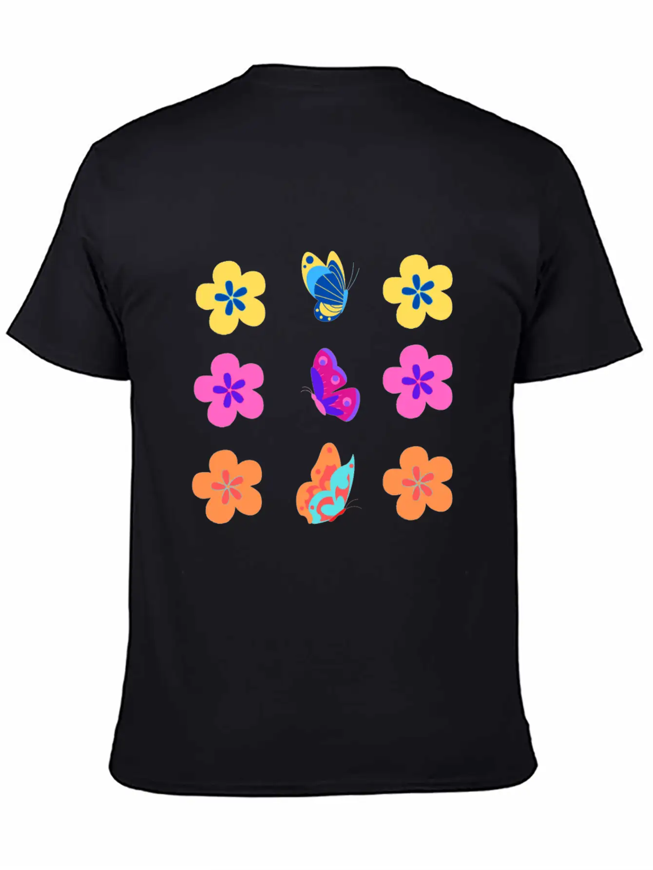 Animal Bib Flower Pack Colorful Unisex Casual T-Shirt – Clean Design For Daily Comfort