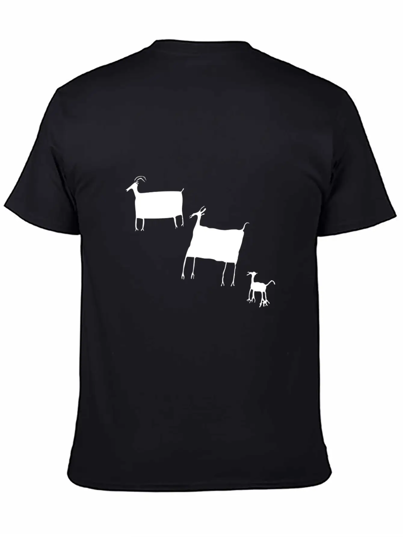 Animal Cave Art Tribal Art Tribe Floral Paleo Essential Cotton Tee For Daily Outfits – Unisex Style