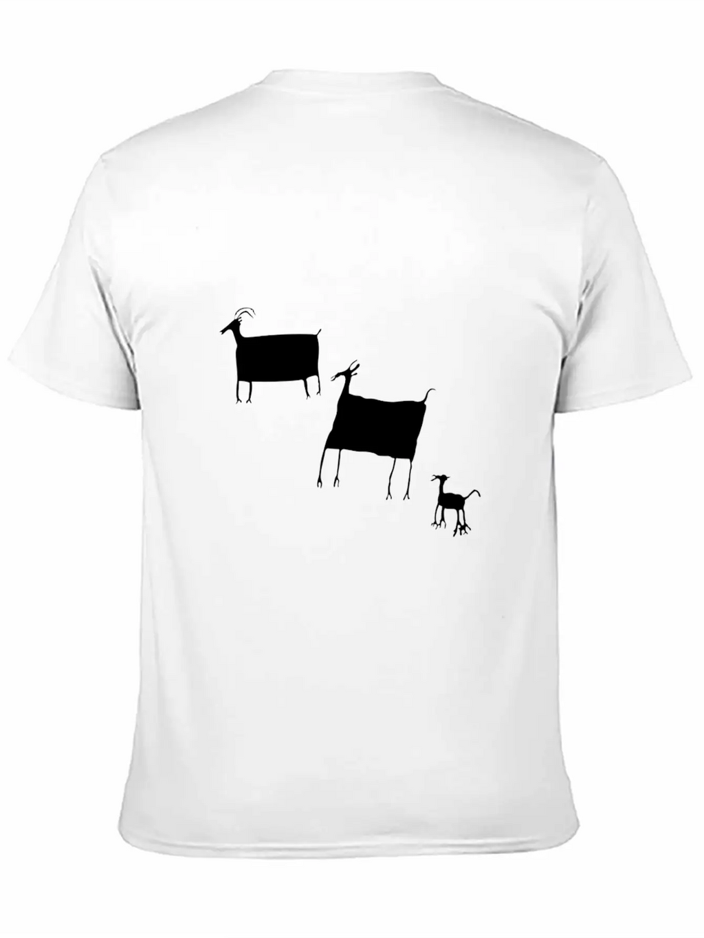 Animal Cave Art Tribal Art Tribe Floral Paleo Essential Cotton Tee For Daily Outfits – Unisex Style