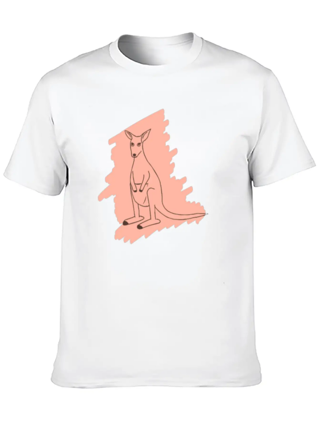 Animal Kangaroo Unisex Casual T-Shirt – Clean Design For Daily Comfort