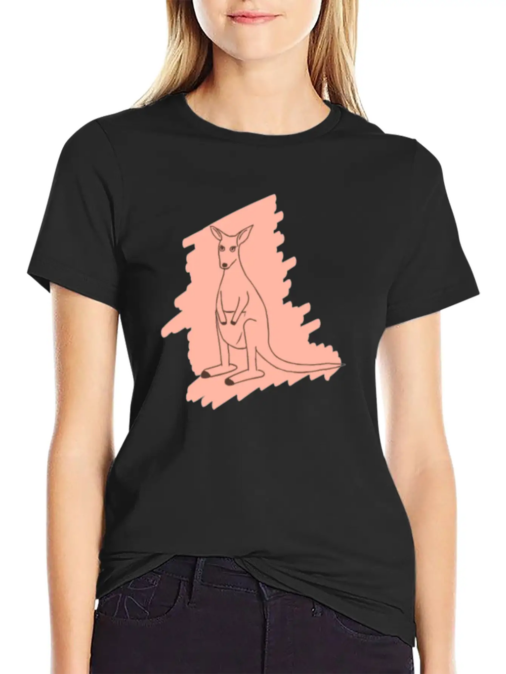 Animal Kangaroo Unisex Casual T-Shirt – Clean Design For Daily Comfort