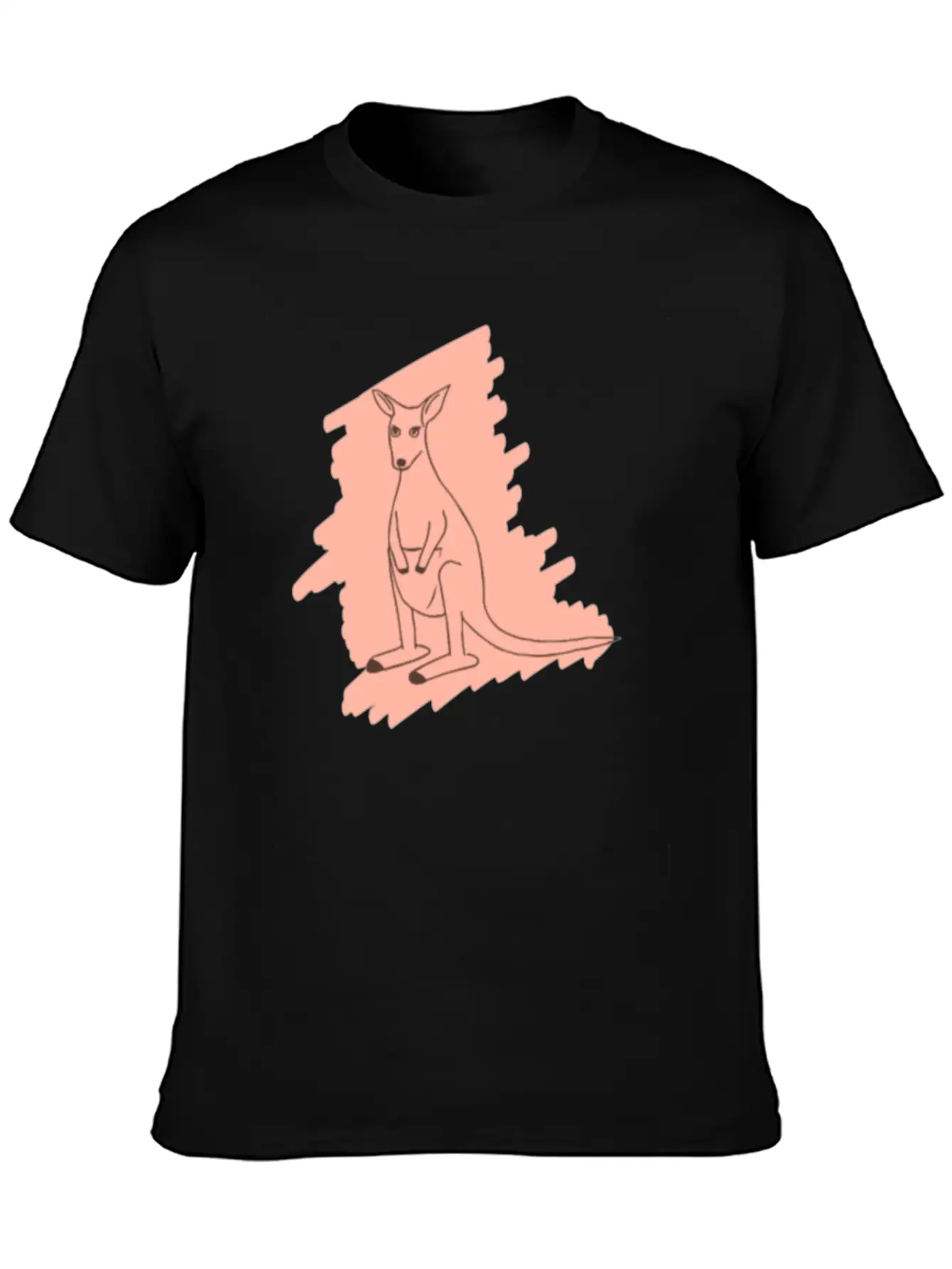 Animal Kangaroo Unisex Casual T-Shirt – Clean Design For Daily Comfort