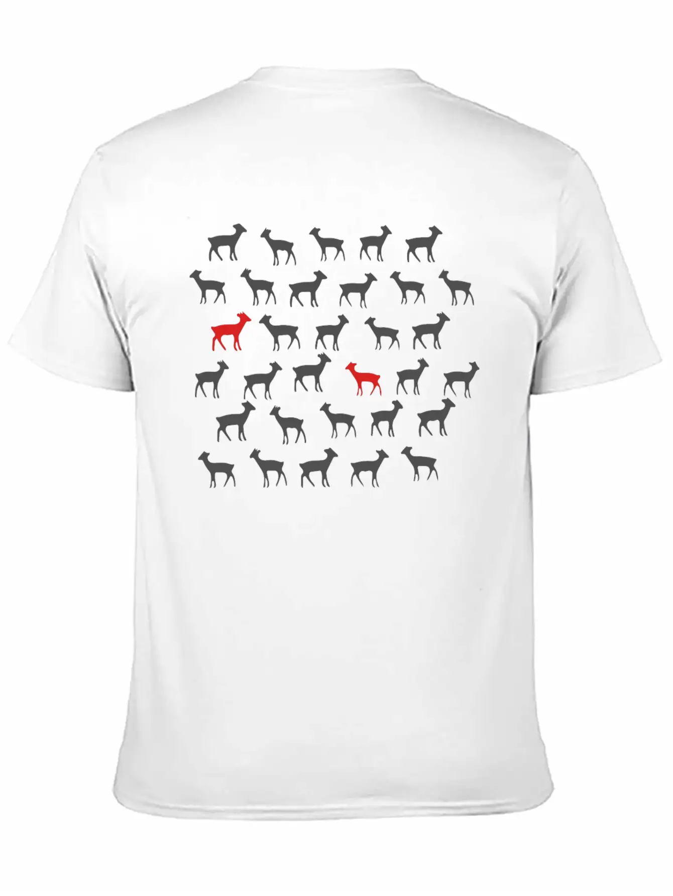 Animal Pattern Unisex Short Sleeve Soft Cotton T-Shirt – Casual Everyday Wear