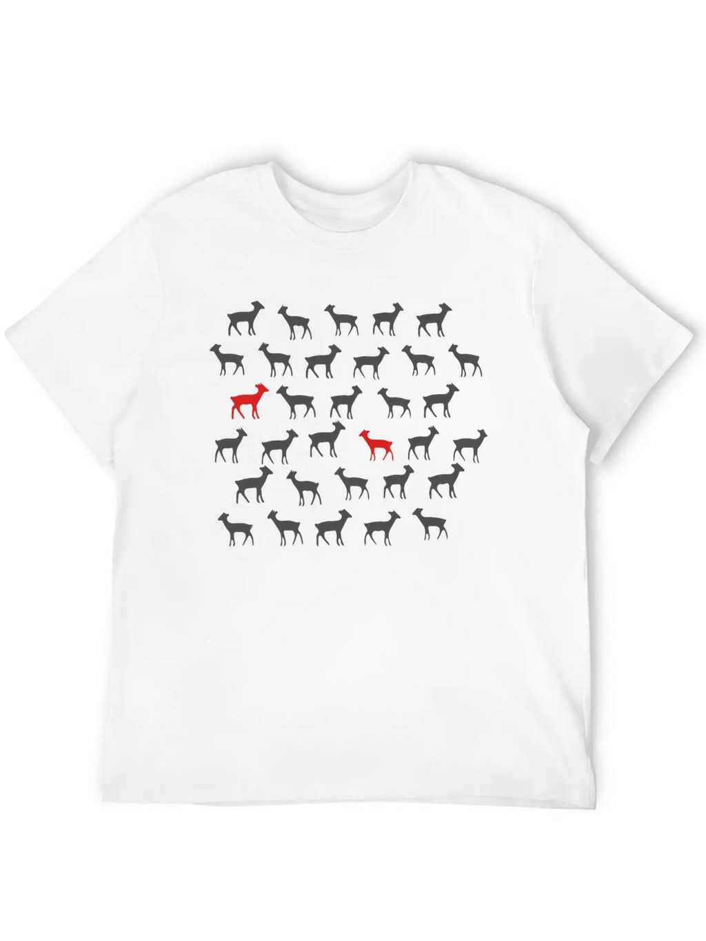 Animal Pattern Unisex Short Sleeve Soft Cotton T-Shirt – Casual Everyday Wear