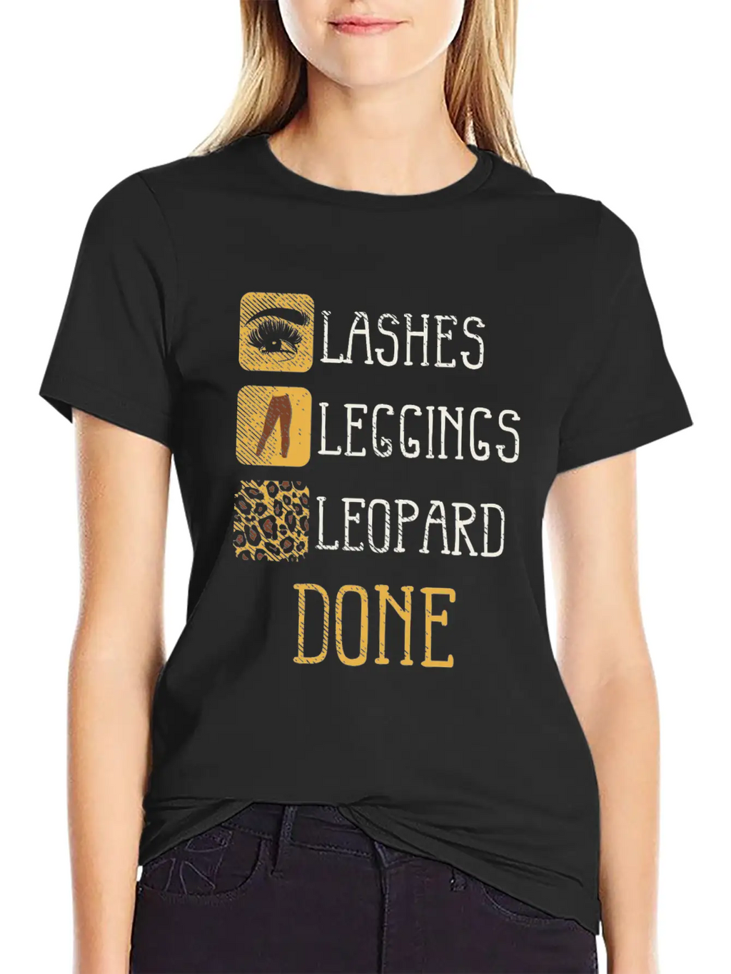 Animal Print Makeup Beauty - Lashes And Leopard Unisex Casual T-Shirt – Clean Design For Daily Comfort