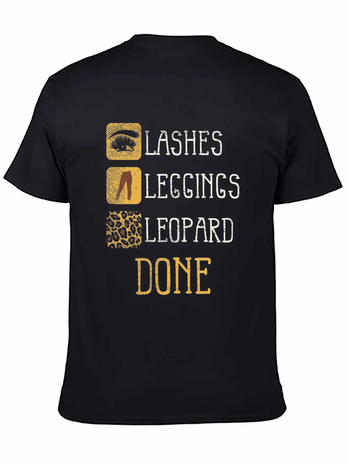 Animal Print Makeup Beauty - Lashes And Leopard Unisex Casual T-Shirt – Clean Design For Daily Comfort