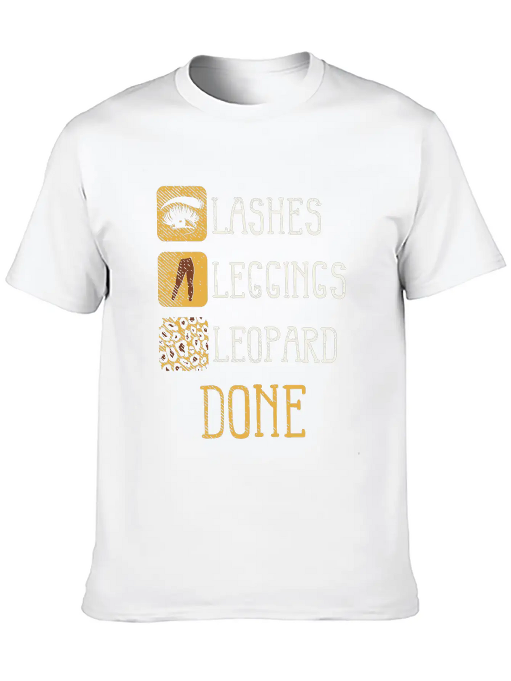 Animal Print Makeup Beauty - Lashes And Leopard Unisex Casual T-Shirt – Clean Design For Daily Comfort