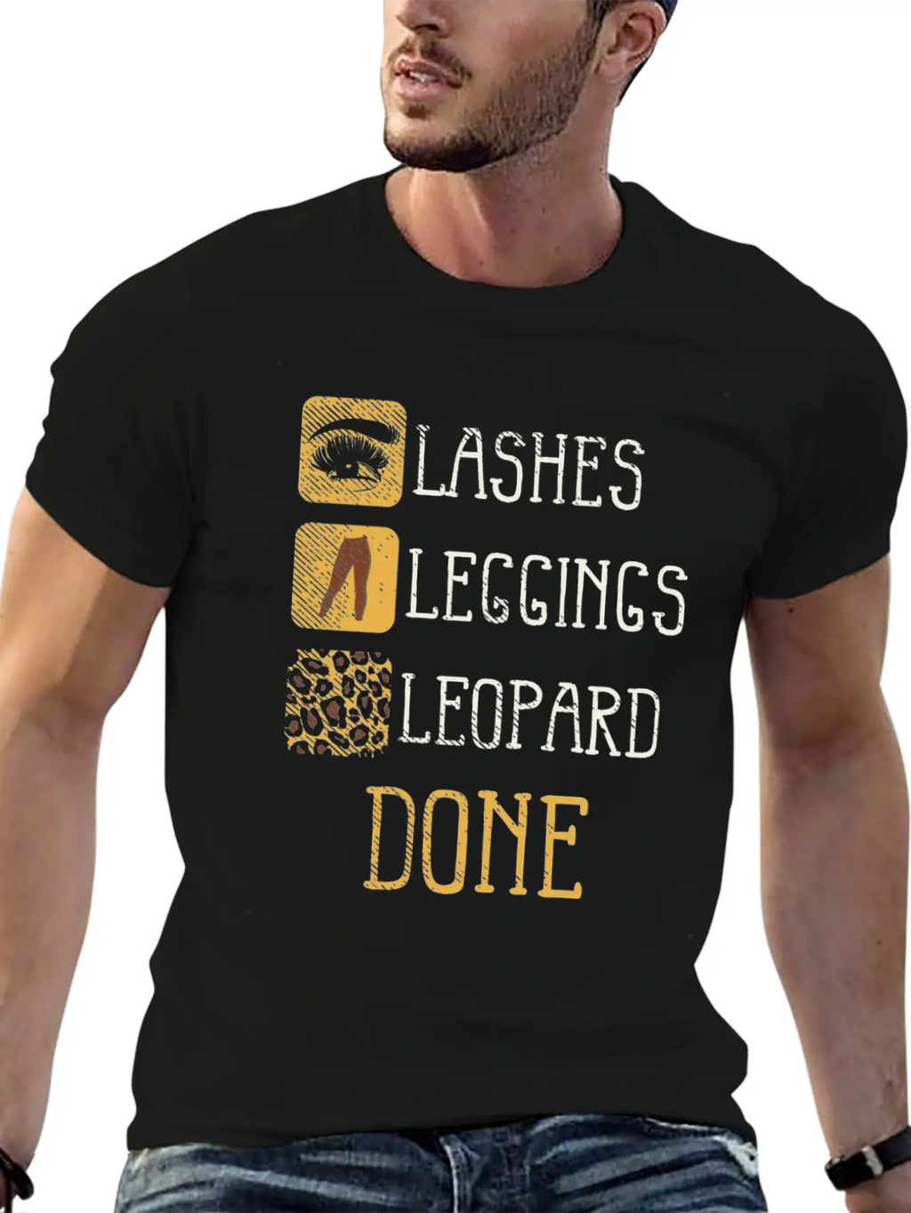 Animal Print Makeup Beauty - Lashes And Leopard Unisex Casual T-Shirt – Clean Design For Daily Comfort