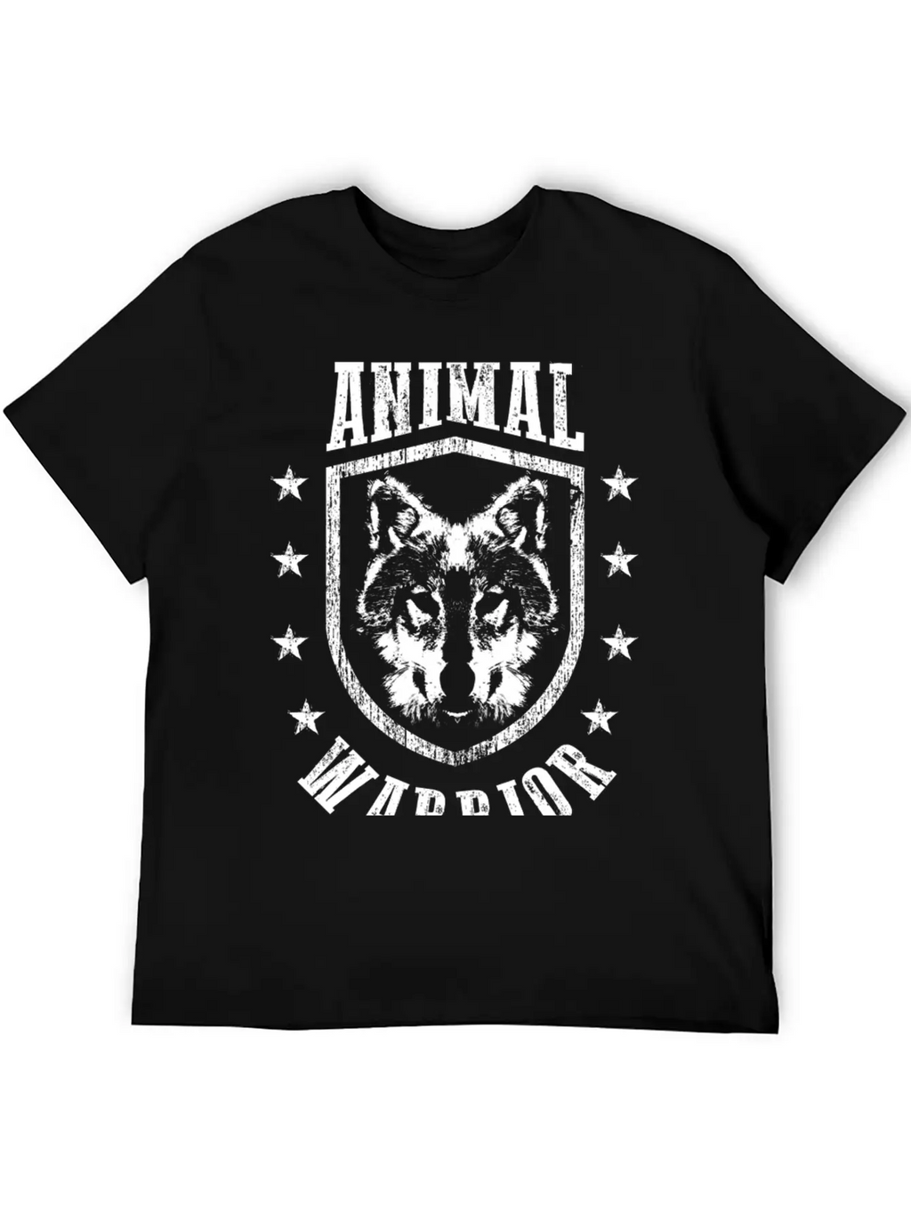 Animal Warrior Wolf Unisex Casual T-Shirt – Clean Design For Daily Comfort