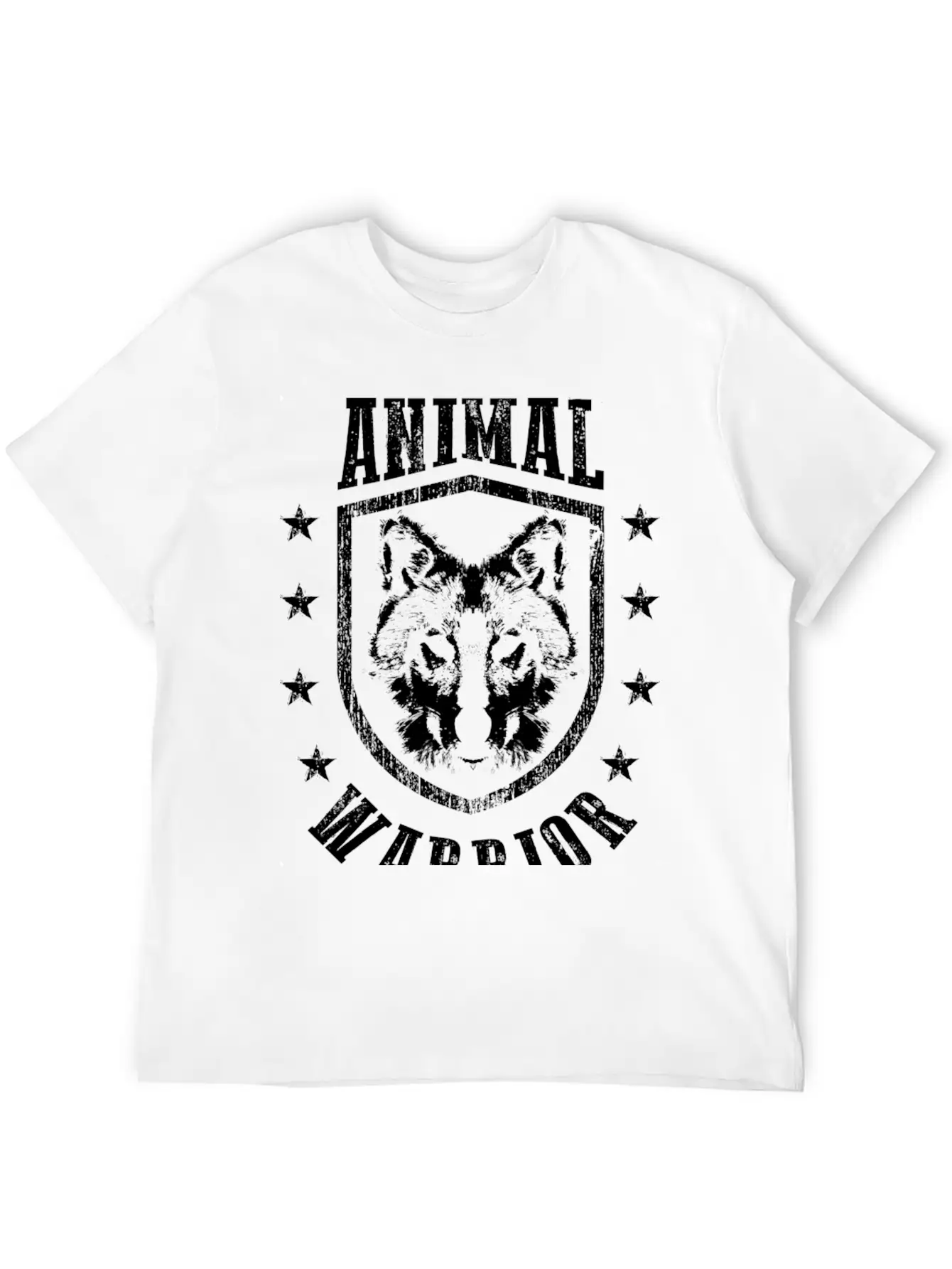Animal Warrior Wolf Unisex Casual T-Shirt – Clean Design For Daily Comfort