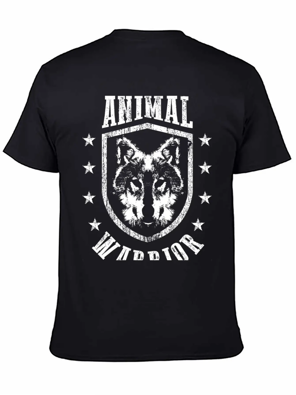 Animal Warrior Wolf Unisex Casual T-Shirt – Clean Design For Daily Comfort
