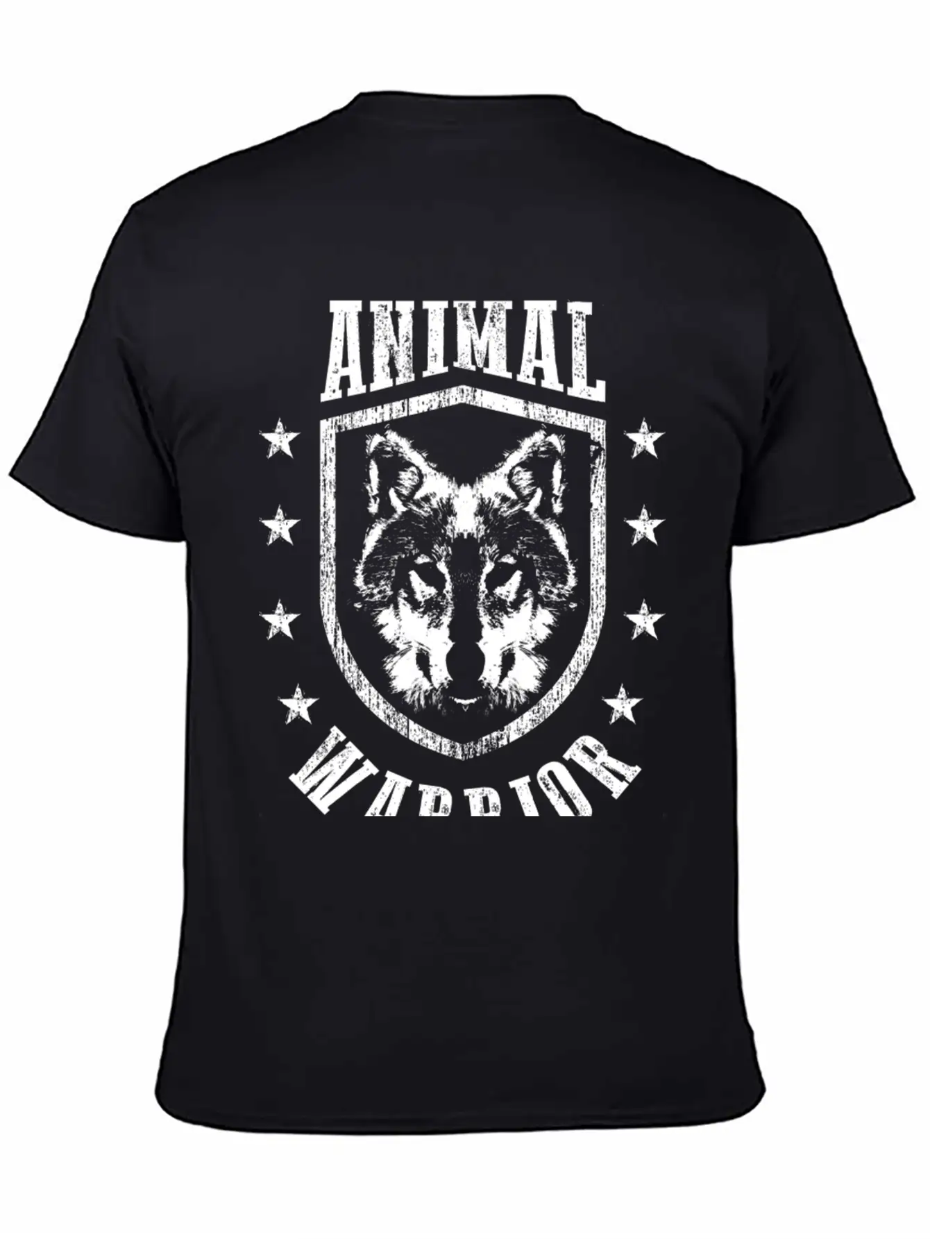 Animal Warrior Wolf Unisex Casual T-Shirt – Clean Design For Daily Comfort