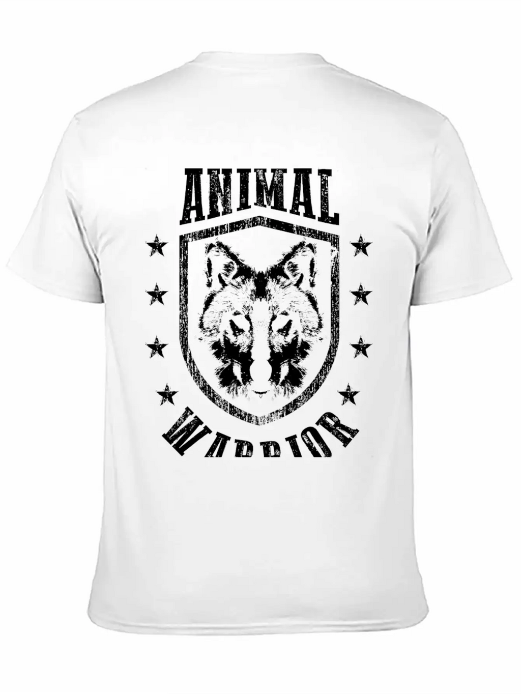 Animal Warrior Wolf Unisex Casual T-Shirt – Clean Design For Daily Comfort
