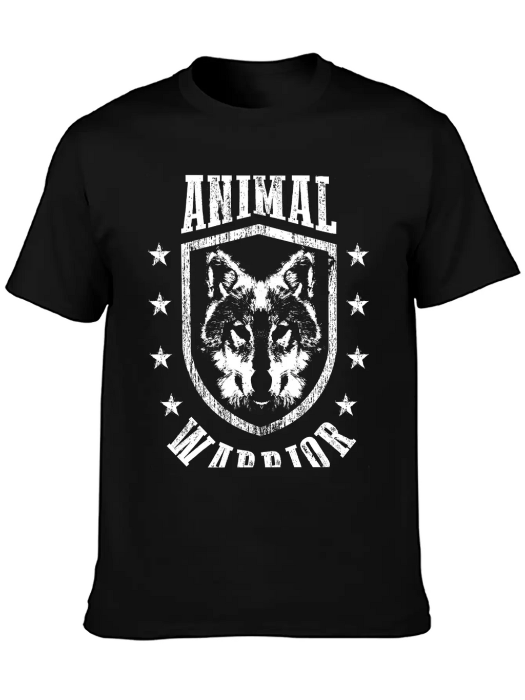 Animal Warrior Wolf Unisex Casual T-Shirt – Clean Design For Daily Comfort