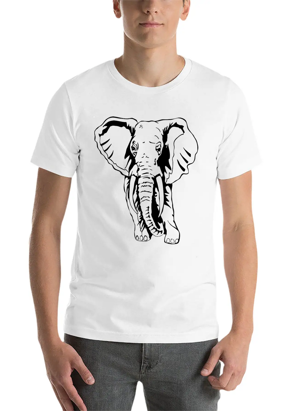 Animals Safari Elephant Bundle. Unisex Casual T-Shirt – Clean Design For Daily Comfort