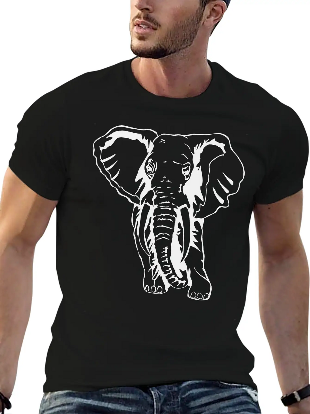 Animals Safari Elephant Bundle. Unisex Casual T-Shirt – Clean Design For Daily Comfort