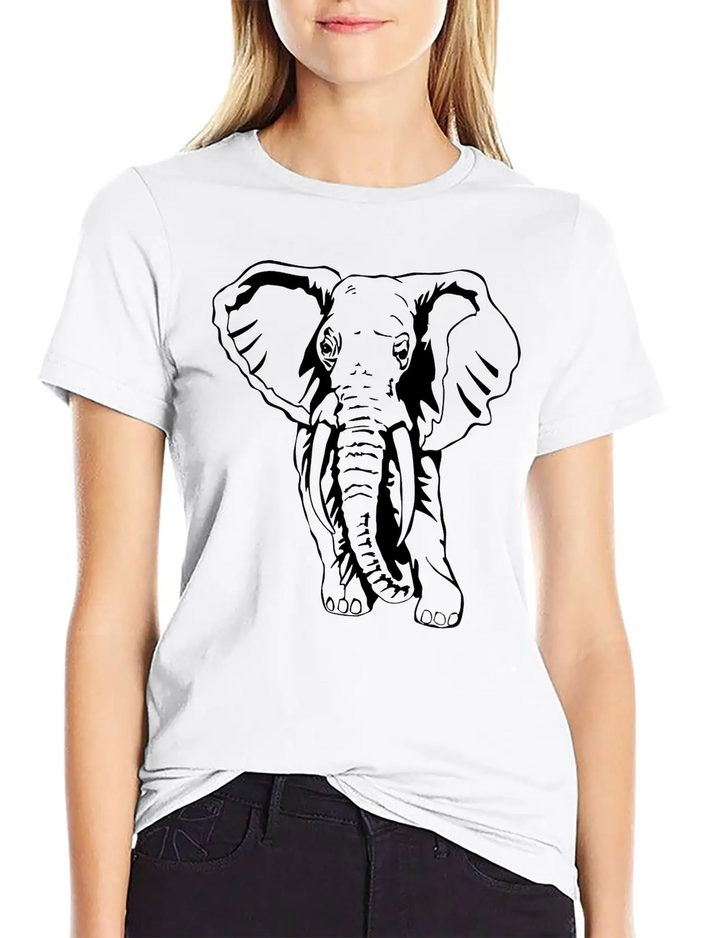 Animals Safari Elephant Bundle. Unisex Casual T-Shirt – Clean Design For Daily Comfort