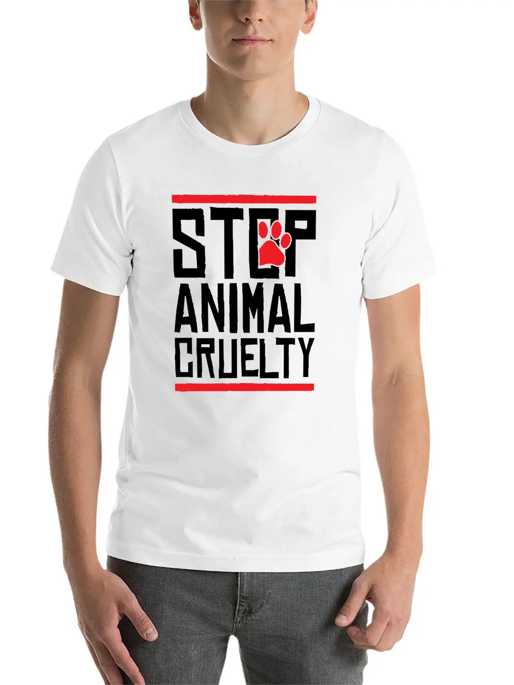Animals Stop Brutality Cool Gift Unisex Casual T-Shirt – Clean Design For Daily Comfort