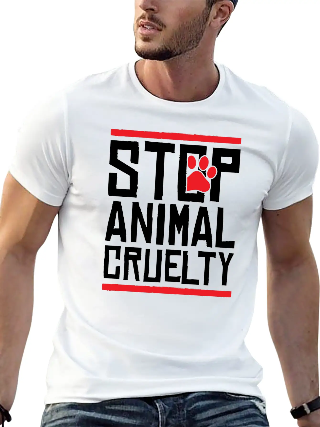 Animals Stop Brutality Cool Gift Unisex Casual T-Shirt – Clean Design For Daily Comfort