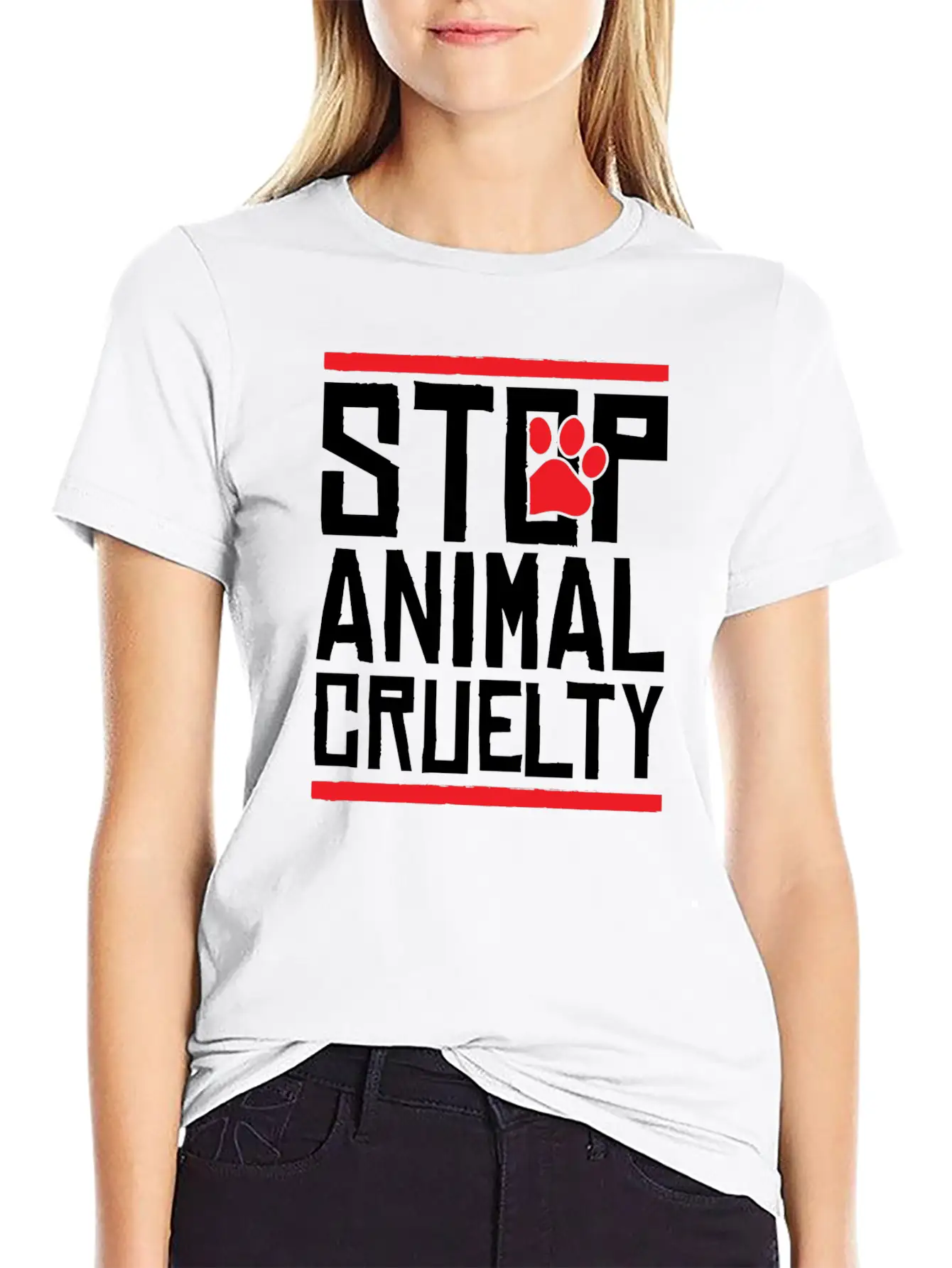 Animals Stop Brutality Cool Gift Unisex Casual T-Shirt – Clean Design For Daily Comfort