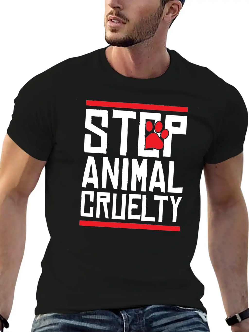 Animals Stop Brutality Cool Gift Unisex Casual T-Shirt – Clean Design For Daily Comfort