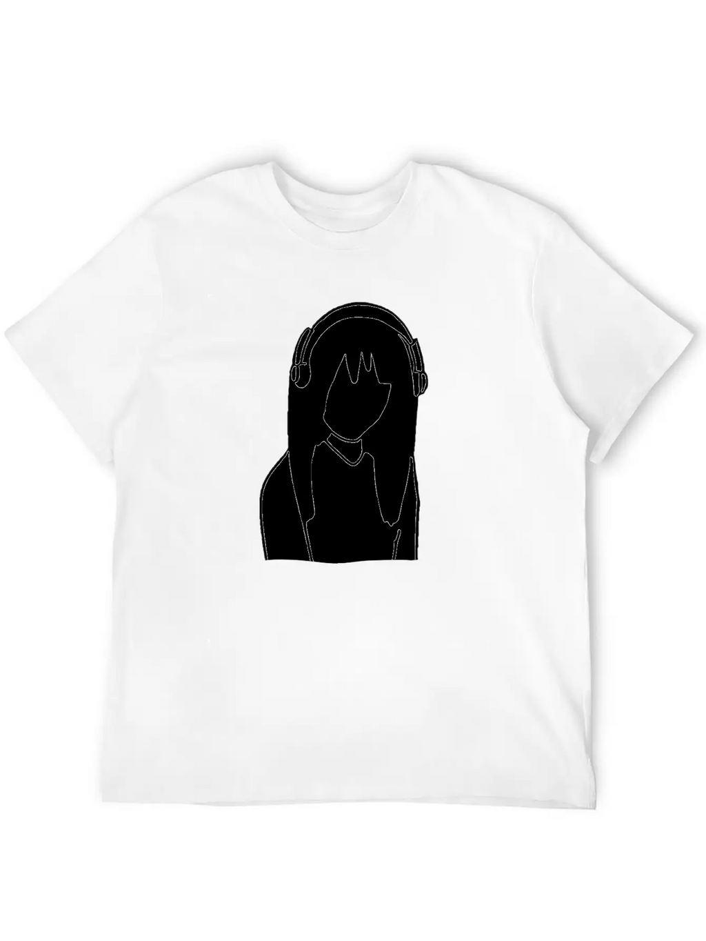 Anime Manga Girl Headphones Essential Cotton Tee For Daily Outfits – Unisex Style