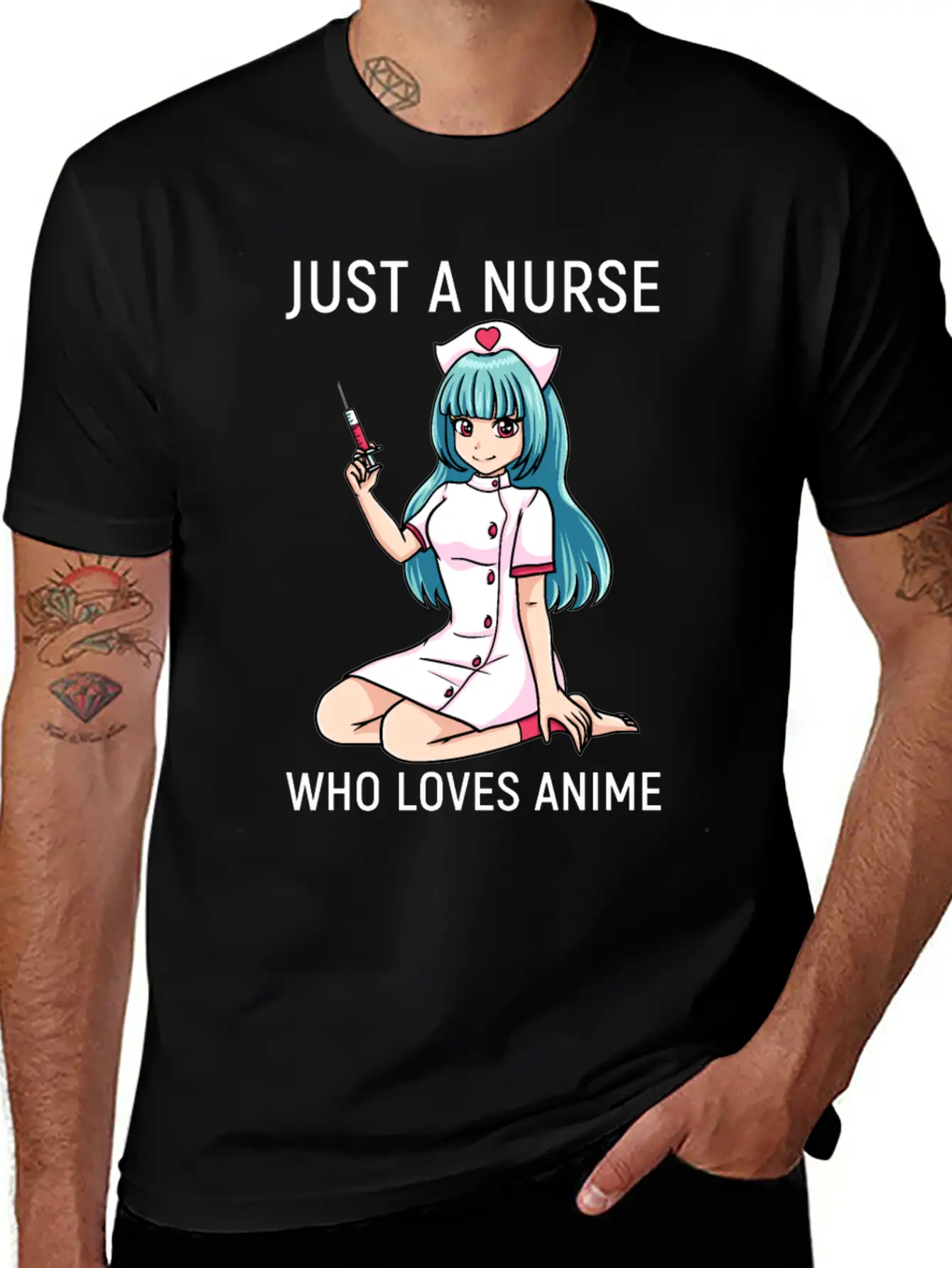 Anime Manga Kawaii Nurse Nursing Clinic Breathable Soft Cotton T-Shirt – Timeless Casual Look