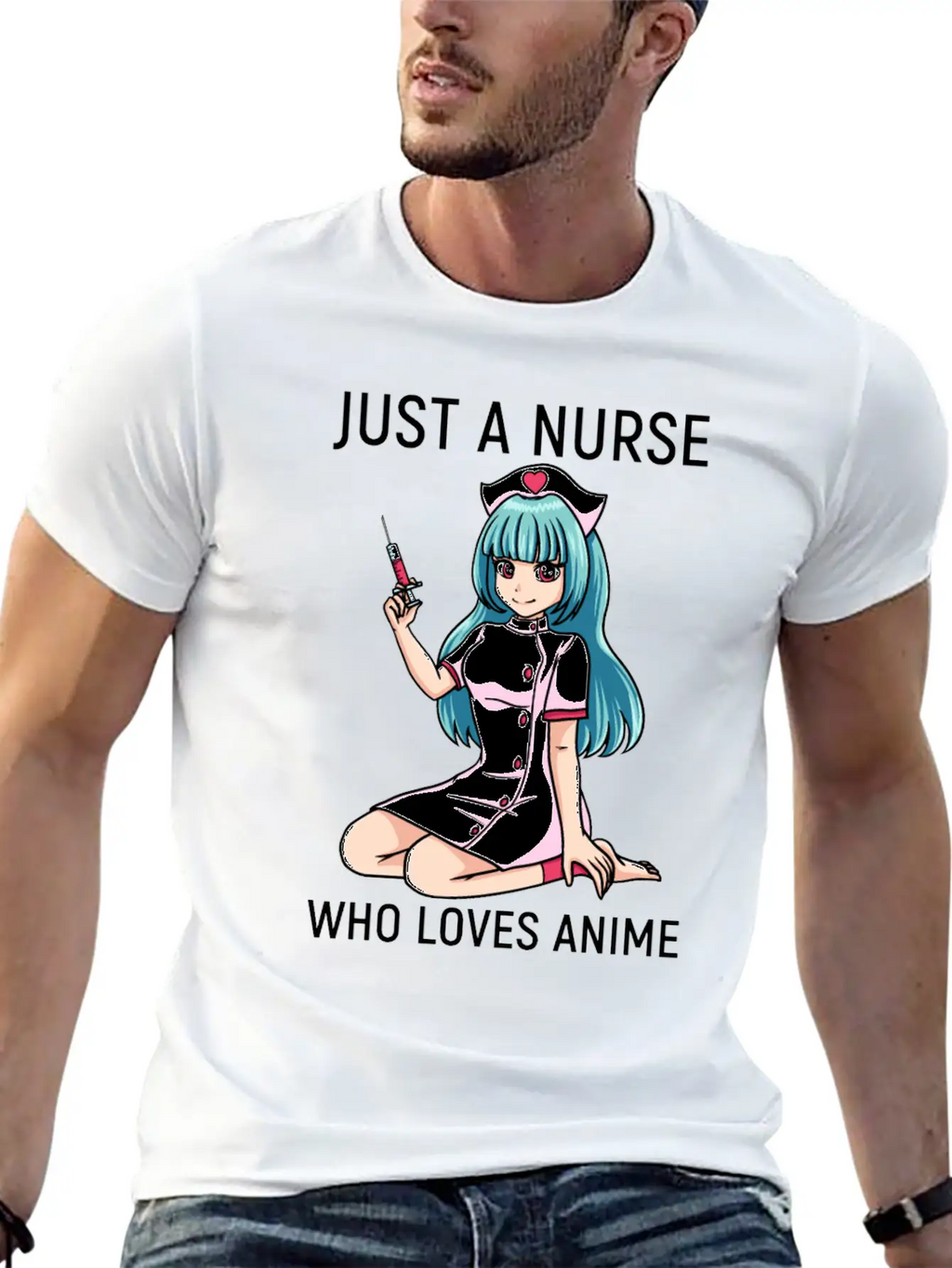 Anime Manga Kawaii Nurse Nursing Clinic Breathable Soft Cotton T-Shirt – Timeless Casual Look
