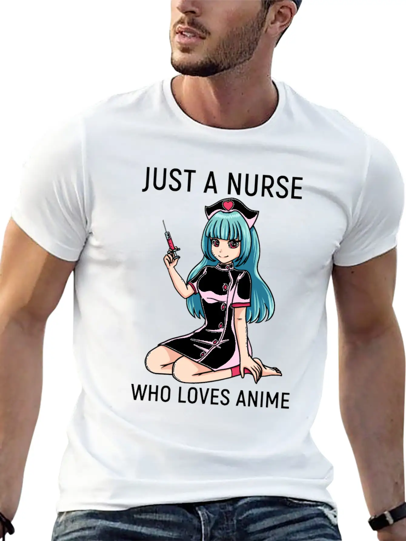 Anime Manga Kawaii Nurse Nursing Clinic Breathable Soft Cotton T-Shirt – Timeless Casual Look