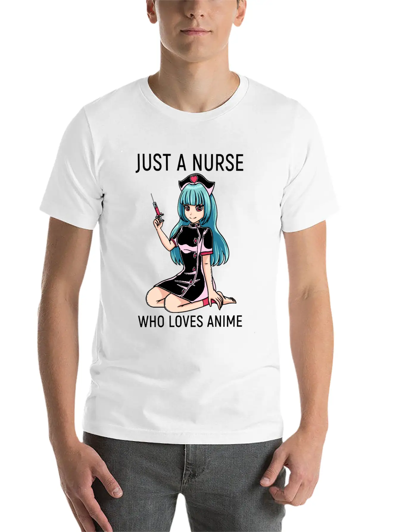 Anime Manga Kawaii Nurse Nursing Clinic Breathable Soft Cotton T-Shirt – Timeless Casual Look