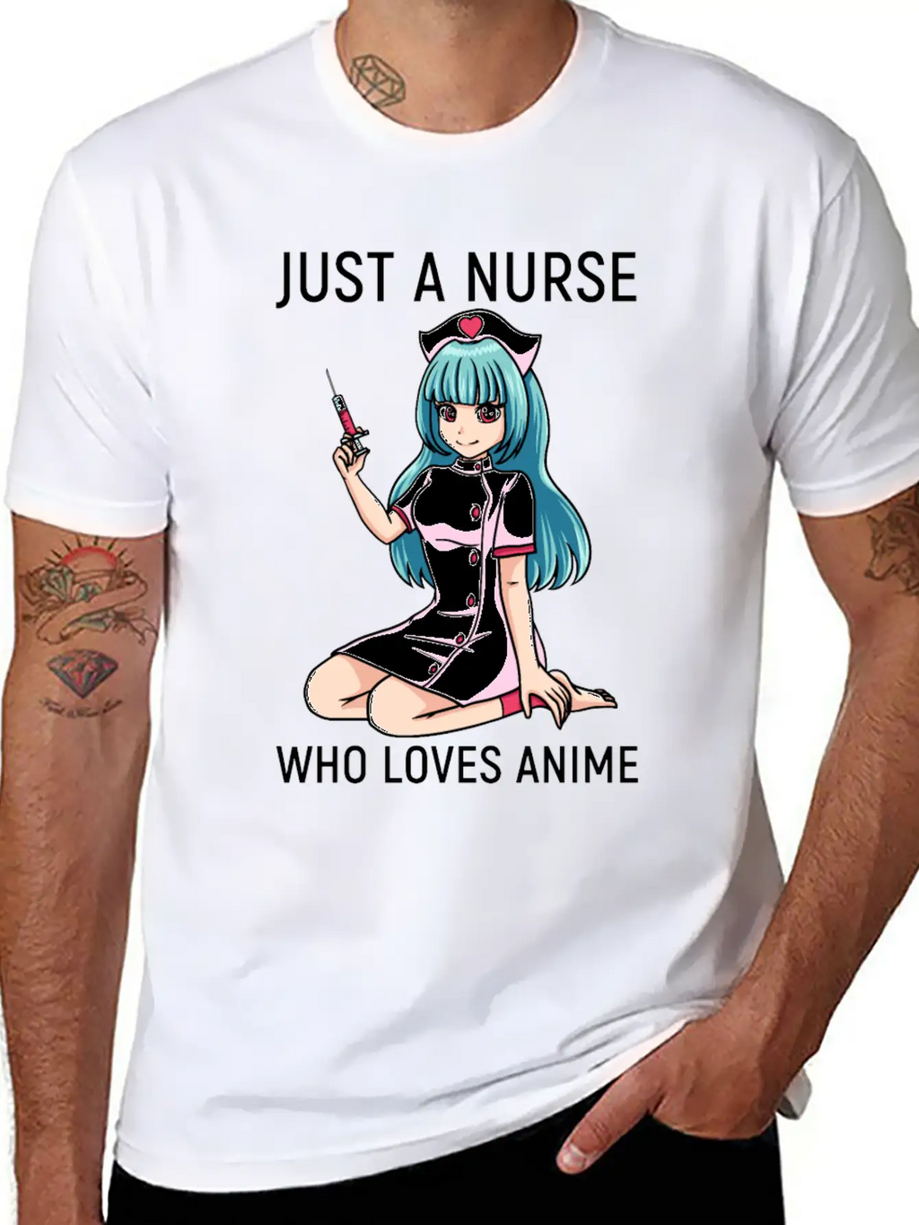 Anime Manga Kawaii Nurse Nursing Clinic Breathable Soft Cotton T-Shirt – Timeless Casual Look