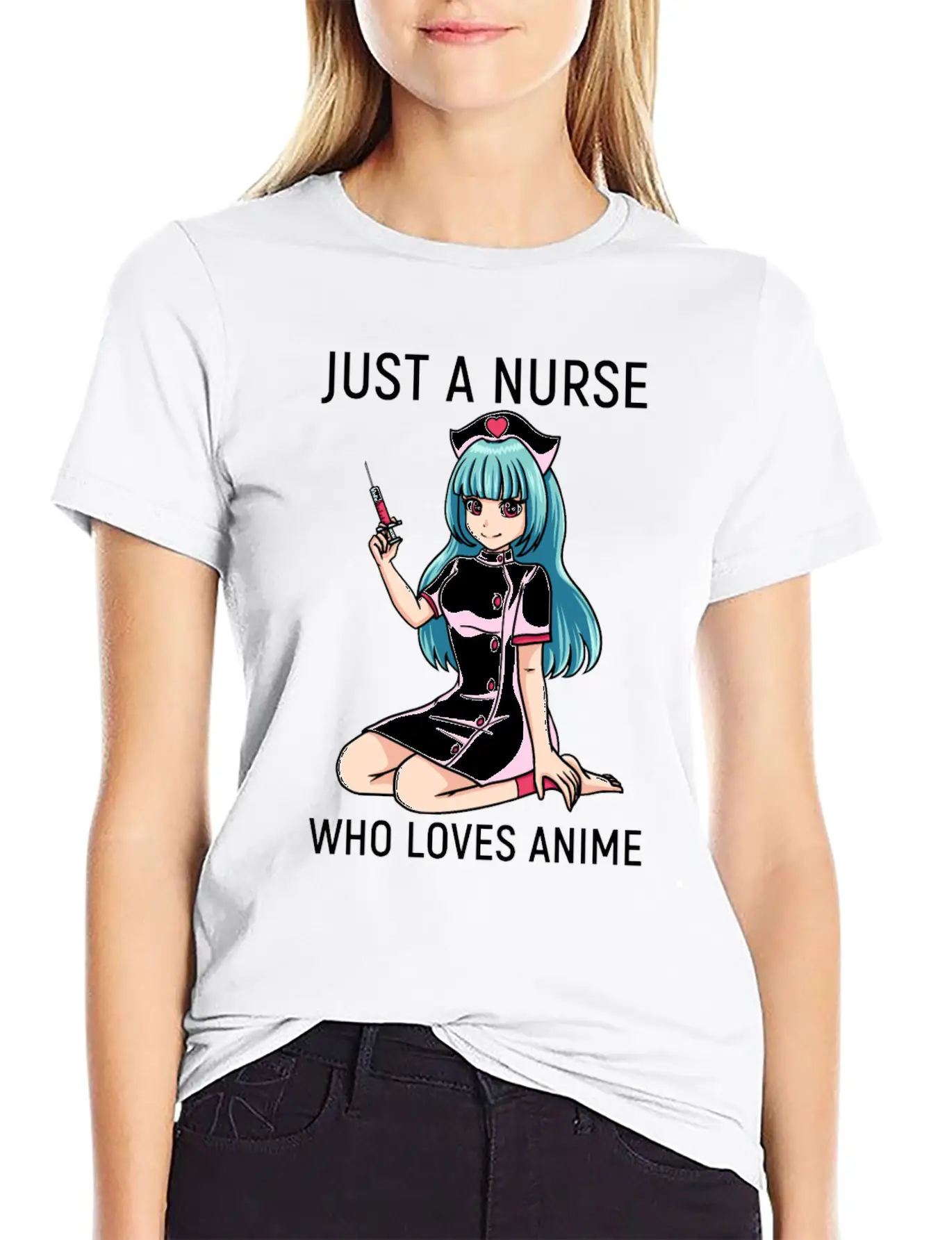 Anime Manga Kawaii Nurse Nursing Clinic Breathable Soft Cotton T-Shirt – Timeless Casual Look